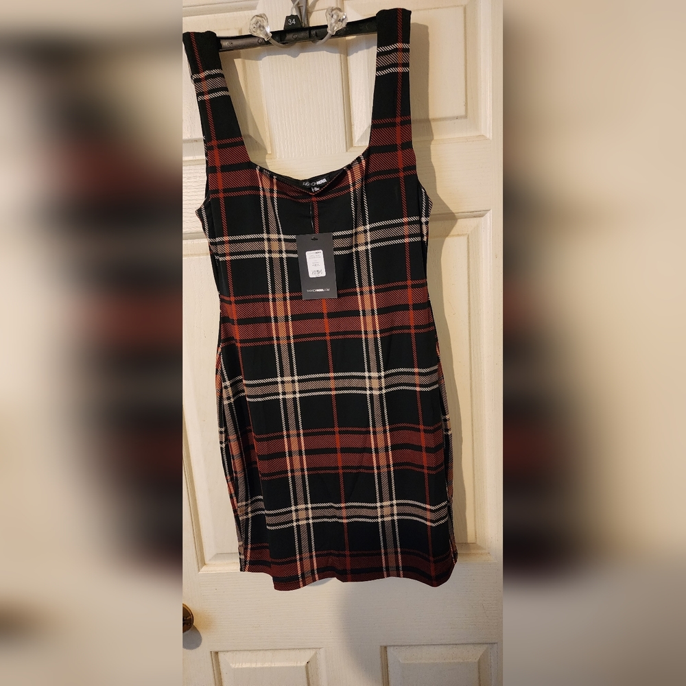 Fashion Nova plaid mini dress